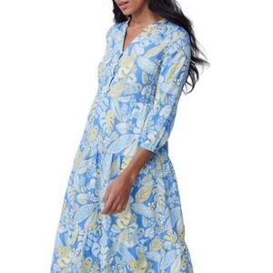 J. McLaughlin Cunningham Dress in Beach Bouquet, XL